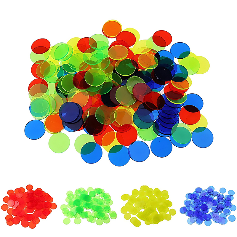 Board Game Zenith - 100/200PCS 19mm 라운드 카운트 칩 빙고