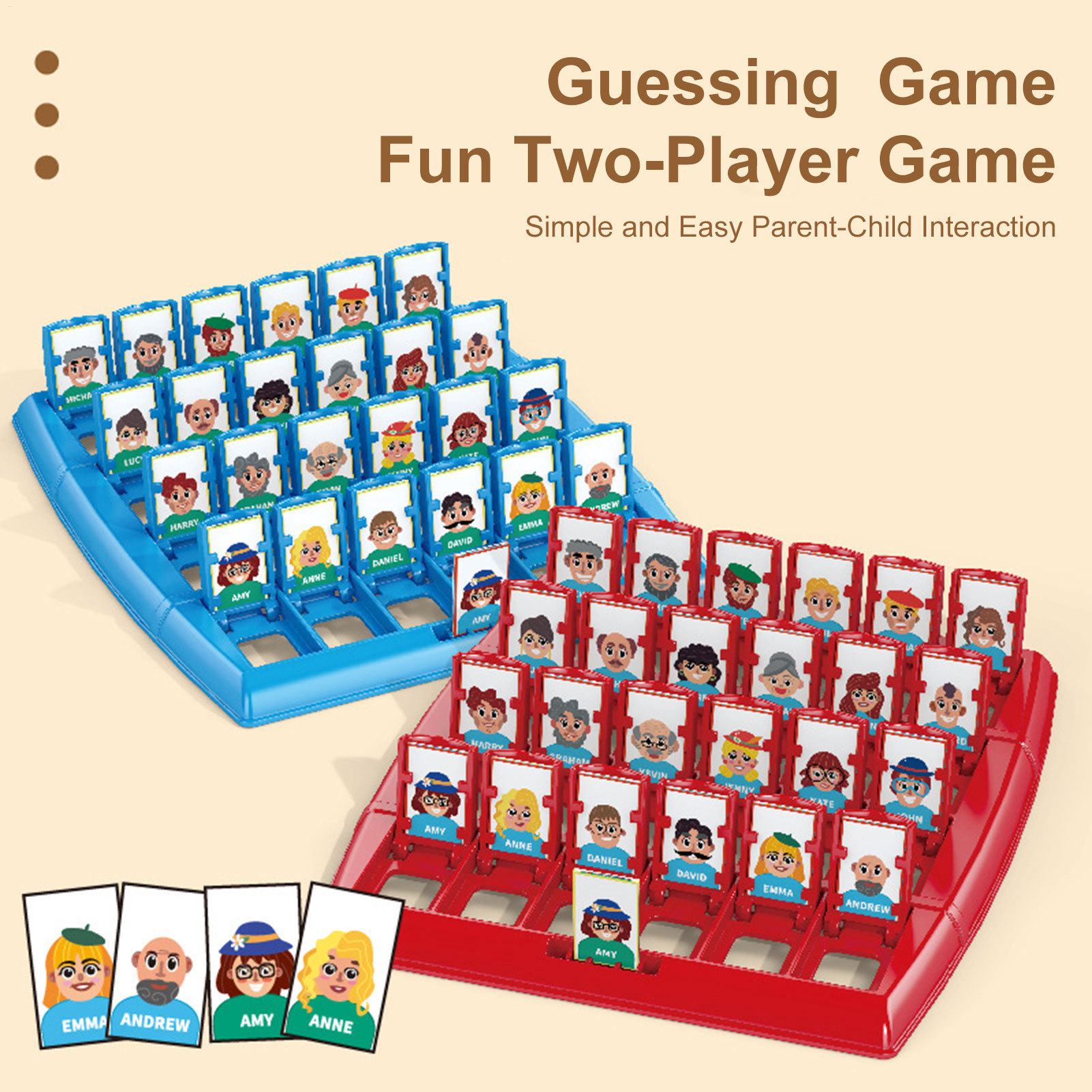 2인용 교육용 장난감 인터랙티브 메모리 논리 장난감 내 - Board Game Guess Who 리뷰 및 가격