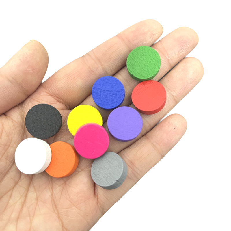 50PCS 15mm 5mm 두께 12 색 나무 게임 토 - Board Game Sequence 리뷰 및 가격
