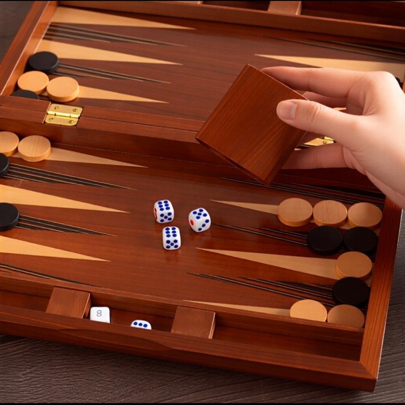 단단한 나무로 만든 백개먼 11-19인치 고급 전문가용 - Board Game Zenith 리뷰 및 가격