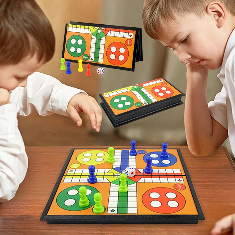 휴대용 루도 체스 백개먼 게임 세트 파티 게임 접이식  - Board Game Zenith 리뷰 및 가격