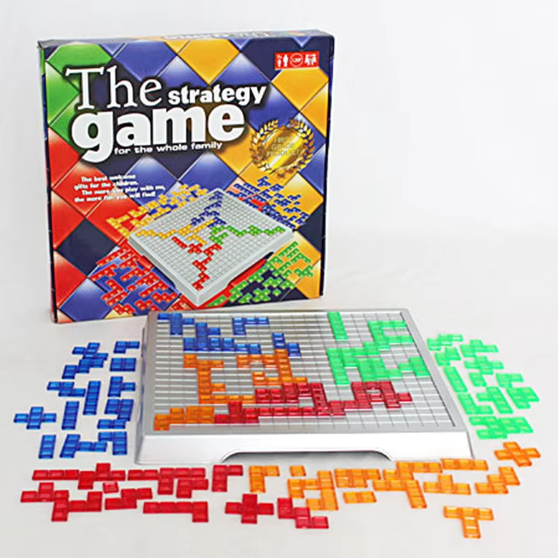 어린이 지적 퍼즐 전략 보드 교육 장난감 컬러 사각형  - Board Game Strategi 리뷰 및 가격